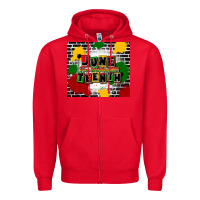 Red juneteenth free ish since 1865 Zipper Hoodie - CowGirlArtShop