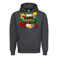 Smoke juneteenth free ish since 1865 Zipper Hoodie - CowGirlArtShop