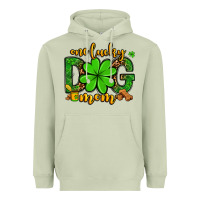 Matcha One lucky dog mom St. Patrick's Heavyweight Hoodie - OliviaCreatesArt