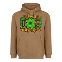 Toasted Coconut One lucky dog mom St. Patrick's Heavyweight Hoodie - OliviaCreatesArt