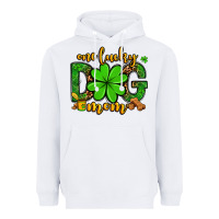 White One lucky dog mom St. Patrick's Heavyweight Hoodie - OliviaCreatesArt