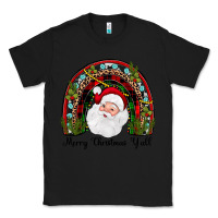 Black merry christmas y'all rainbow Classic Tee - JahusDesignShop