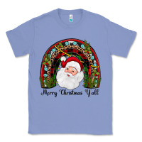 Colony Blue merry christmas y'all rainbow Classic Tee - JahusDesignShop