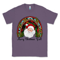 Lavender merry christmas y'all rainbow Classic Tee - JahusDesignShop