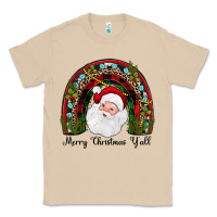 Mushroom merry christmas y'all rainbow Classic Tee - JahusDesignShop