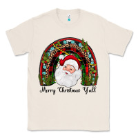 Natural merry christmas y'all rainbow Classic Tee - JahusDesignShop