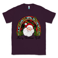Plum merry christmas y'all rainbow Classic Tee - JahusDesignShop