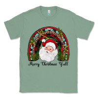 Sage merry christmas y'all rainbow Classic Tee - JahusDesignShop