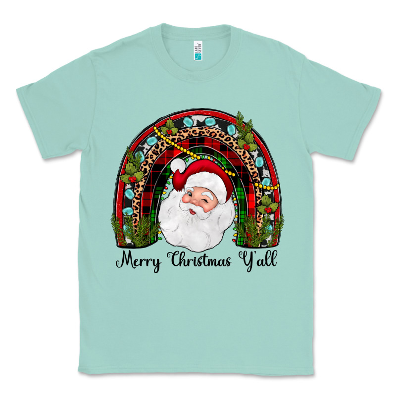 Merry Christmas Y'all Rainbow Classic Tee by JahusDesignShop | Teevron