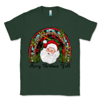 Sports Green merry christmas y'all rainbow Classic Tee - JahusDesignShop
