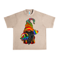 French Oak LGBTQ+ Pride Gnome With Candy Urban Heavy Tee - BundleAndBundleShop