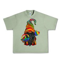 Oil Green LGBTQ+ Pride Gnome With Candy Urban Heavy Tee - BundleAndBundleShop
