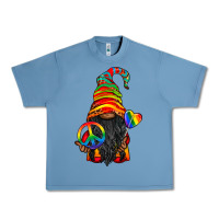 Pebble Blue LGBTQ+ Pride Gnome With Candy Urban Heavy Tee - BundleAndBundleShop