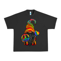 Pigment Black LGBTQ+ Pride Gnome With Candy Urban Heavy Tee - BundleAndBundleShop