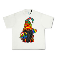 Pistachio LGBTQ+ Pride Gnome With Candy Urban Heavy Tee - BundleAndBundleShop