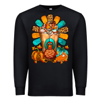 Black Thanksgiving Cold Drink Frappe Premium Sweatshirt - FaDigitalArtStudio