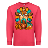 Cardinal Thanksgiving Cold Drink Frappe Premium Sweatshirt - FaDigitalArtStudio