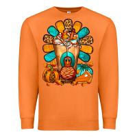 Carrot Thanksgiving Cold Drink Frappe Premium Sweatshirt - FaDigitalArtStudio
