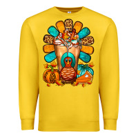 Lemon Thanksgiving Cold Drink Frappe Premium Sweatshirt - FaDigitalArtStudio