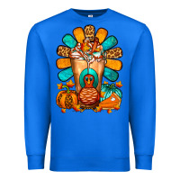 True Royal Thanksgiving Cold Drink Frappe Premium Sweatshirt - FaDigitalArtStudio