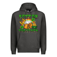 Charcoal Heather Better together St. Patrick's Day Premium Hoodie - CowGirlArtShop