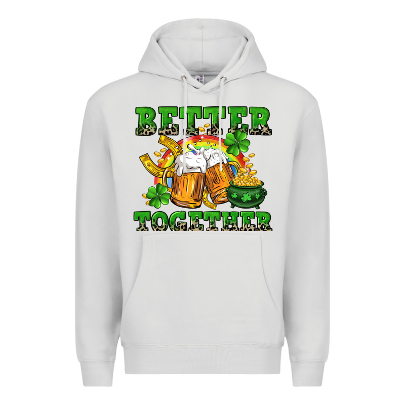 Better Together St. Patrick's Day Premium Hoodie by CowGirlArtShop | Teevron