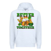 White Better together St. Patrick's Day Premium Hoodie - CowGirlArtShop