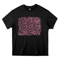 Black pink leopard with pink glitter Heavy Core Tee - Artiststas
