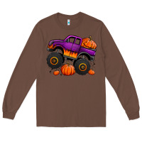 Chestnut halloween jack o lantern monster truck Long Sleeve Tee - Jasminsmagicworld