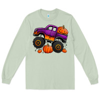Matcha halloween jack o lantern monster truck Long Sleeve Tee - Jasminsmagicworld