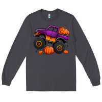 Smoke halloween jack o lantern monster truck Long Sleeve Tee - Jasminsmagicworld