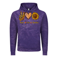 Cloud Purple Peace Love Sunshine Vintage Hoodie - Jasminsmagicworld