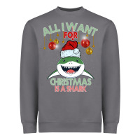 Storm All I Want For Christmas Is A Shark Heavyweight Sweatshirt - Bettercallsaul