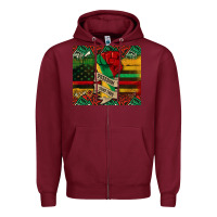 Burgundy juneteenth freedom since 1865 Zipper Hoodie - CowGirlArtShop