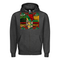 Charcoal Heather juneteenth freedom since 1865 Zipper Hoodie - CowGirlArtShop