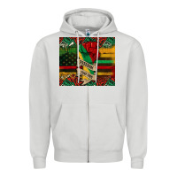 Dove Grey juneteenth freedom since 1865 Zipper Hoodie - CowGirlArtShop