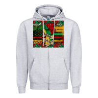 Heather Grey juneteenth freedom since 1865 Zipper Hoodie - CowGirlArtShop