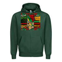 Sports Green juneteenth freedom since 1865 Zipper Hoodie - CowGirlArtShop