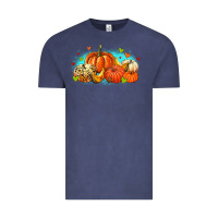 Vintage Denim thankful pumpkins Vintage Tee - MaliasSmallBusiness