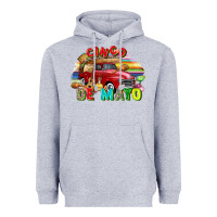 Heather Grey Cinco de mayo truck Heavyweight Hoodie - FaDigitalArtStudio