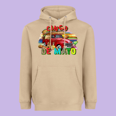 Cinco De Mayo Truck Heavyweight Hoodie Designed By Fadigitalartstudio