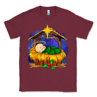 Burgundy baby jesus Classic Tee - MaliasSmallBusiness