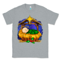Heather Grey baby jesus Classic Tee - MaliasSmallBusiness