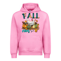 Fuchsia Pink Fall Vibes Chicken Urban Hoodie - LillyAllenDesigns