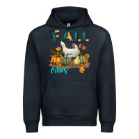 Navy Fall Vibes Chicken Urban Hoodie - LillyAllenDesigns