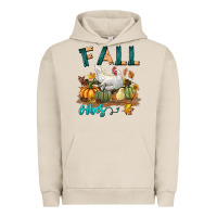 Pigment French Oak Fall Vibes Chicken Urban Hoodie - LillyAllenDesigns