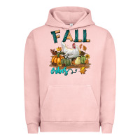 Pigment Salmon Fall Vibes Chicken Urban Hoodie - LillyAllenDesigns