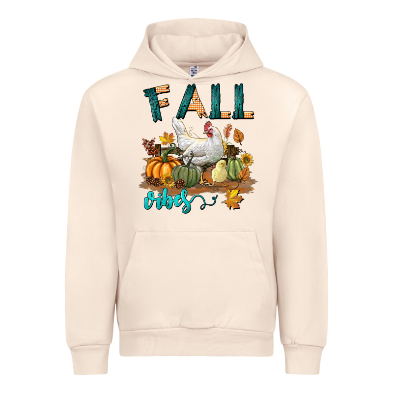 Fall Vibes Chicken Urban Hoodie by LillyAllenDesigns | Teevron