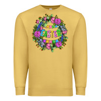 Antique Gold Easter Day Flower Easter Premium Sweatshirt - OliviaCreatesArt
