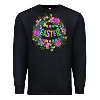 Black Easter Day Flower Easter Premium Sweatshirt - OliviaCreatesArt